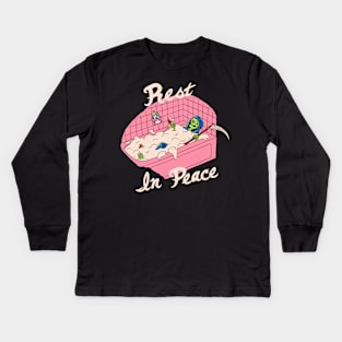 Rest In Peace Kids Long Sleeve T-Shirt